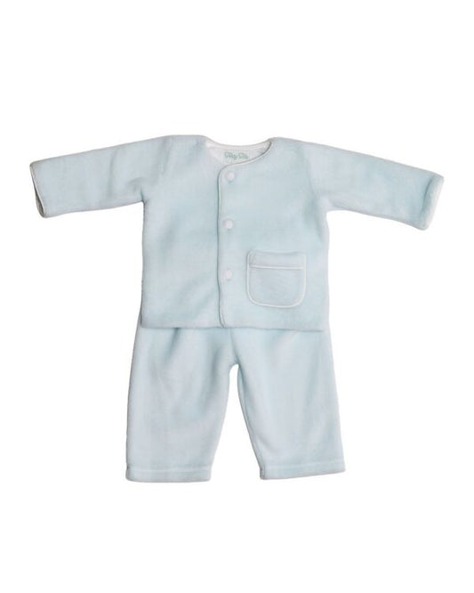 Terry Tots Fleece 2pc set- blue