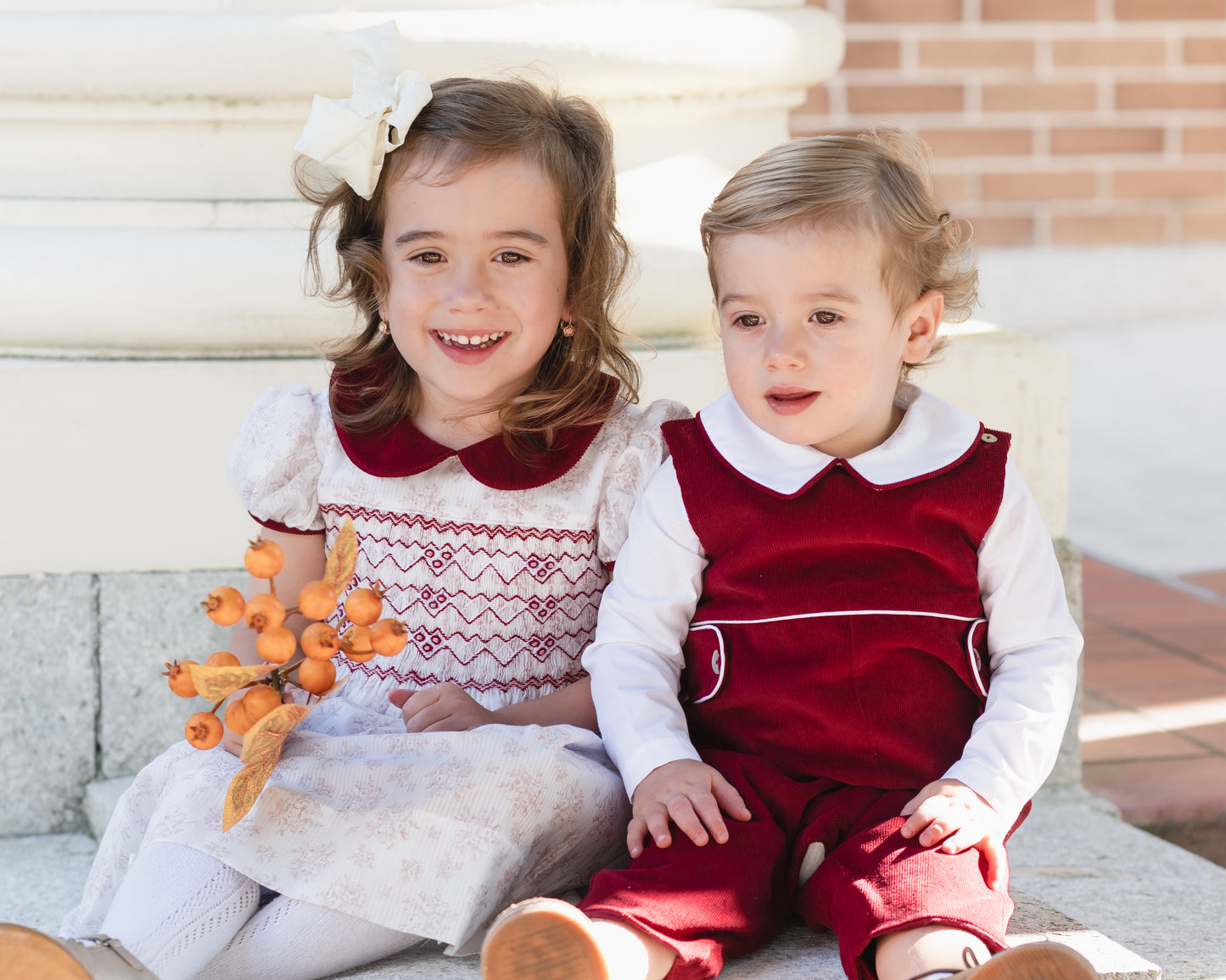 Marco and Lizzy Avigion Burgundy Overall Set