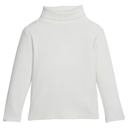 BISBY Ribbed Turtleneck- Ivory