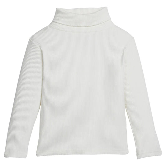 BISBY Ribbed Turtleneck- Ivory