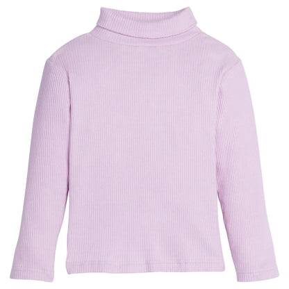 BISBY Ribbed Turtleneck- Lilac