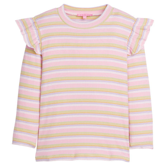 BISBY Sadie Top- Pastel Stripe