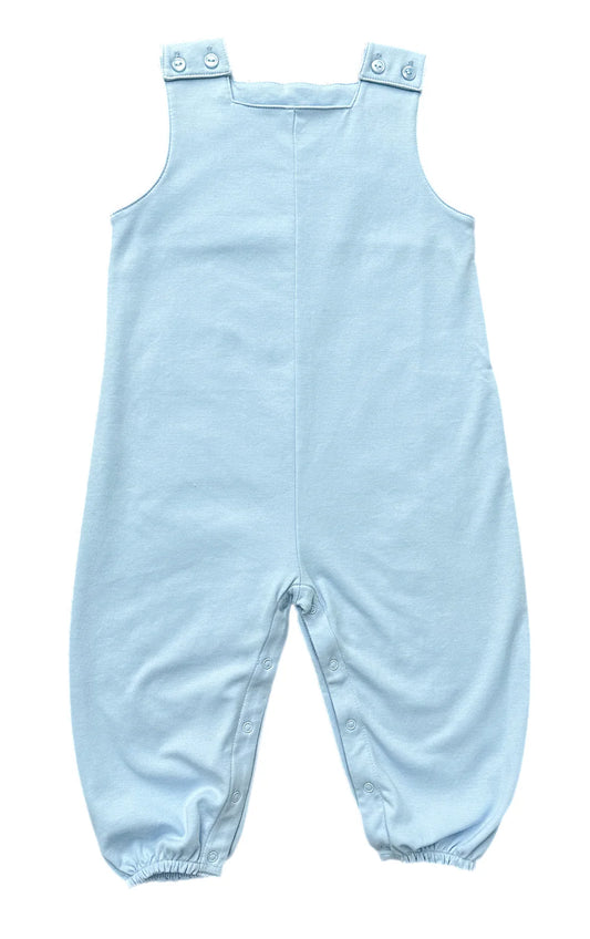 James and Lottie Boys Basic Knit Long Bubble- Light Blue