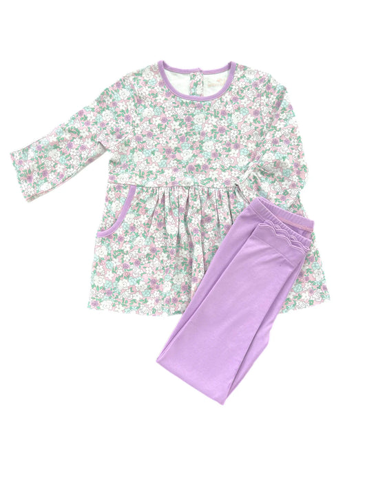 James and Lottie Saylor Legging Set- Lavender Floral