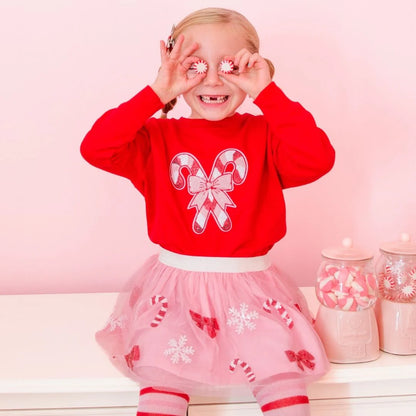 Sweet Wink Candy Cane Sweatshirt