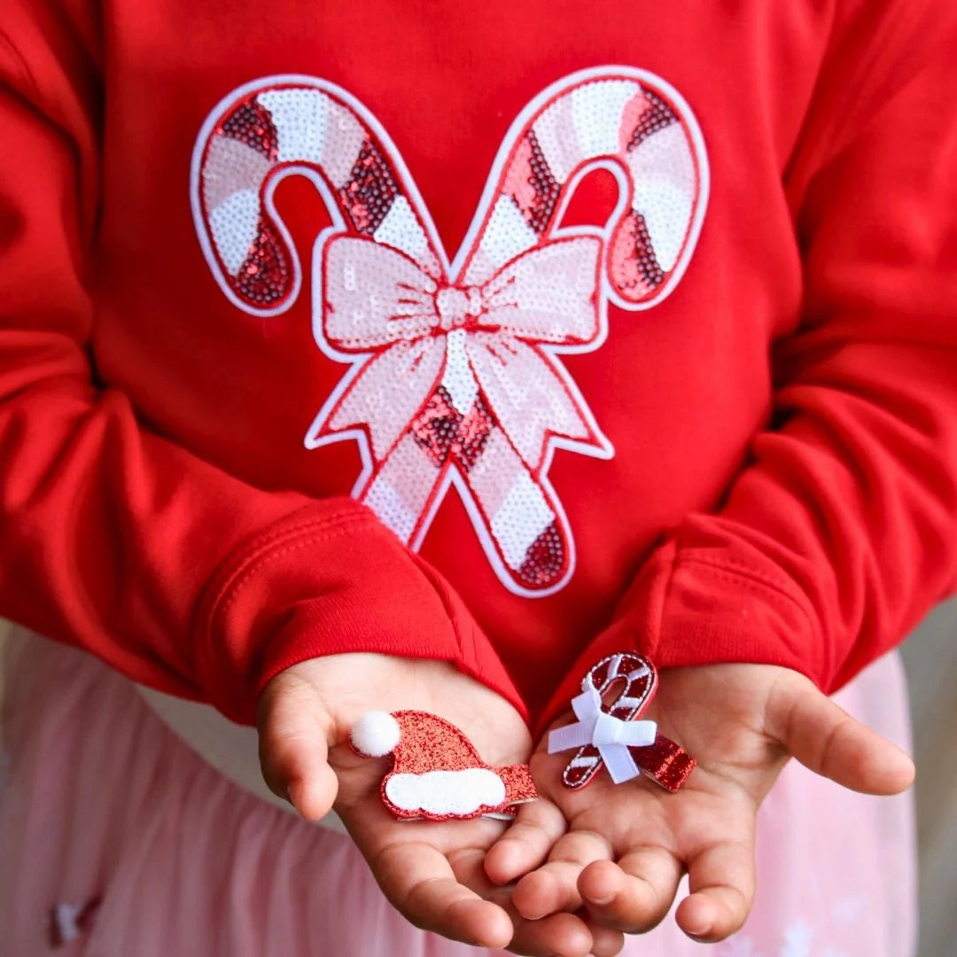 Sweet Wink Candy Cane Sweatshirt