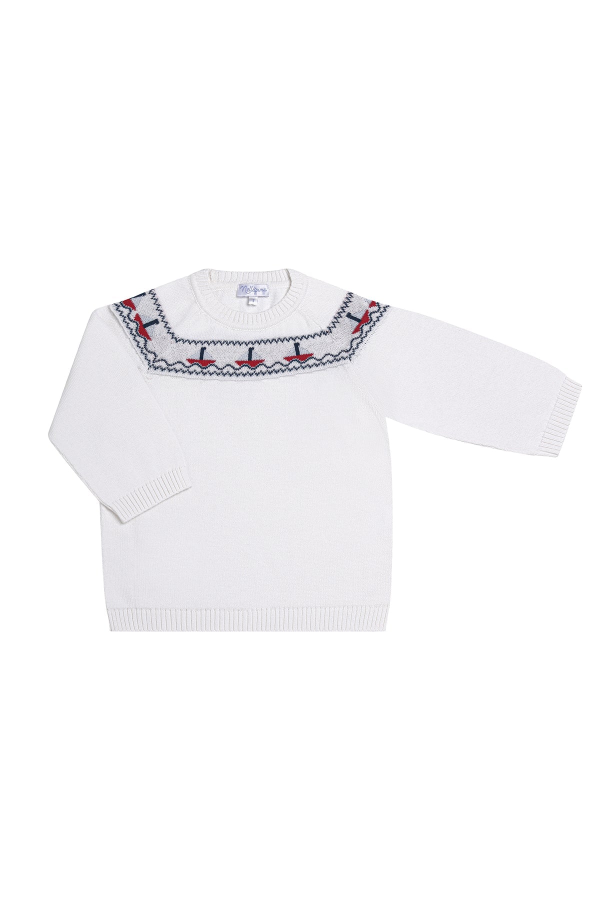 Nella Pima Sailboat Knit Sweater