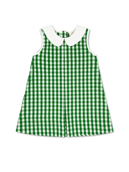 Lullaby Set Caroline Dress- Augusta Green Gingham