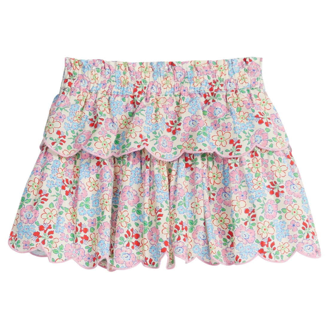 BISBY Tiered Skort- Bloomsbury Blossoms