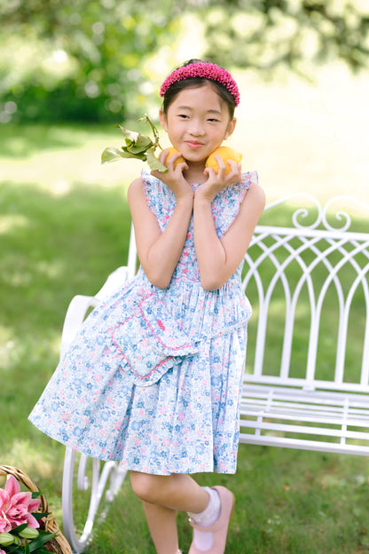 Antoinette Paris Marguerite Dress- Blue Floral