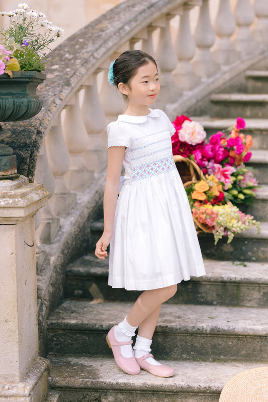 Antoinette Paris Cassis Dress- White