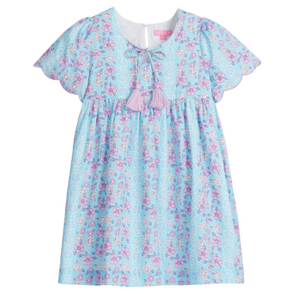 BISBY Riviera Dress- Marguerite Floral Aqua