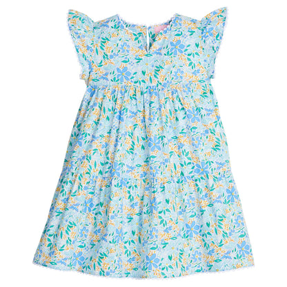 BISBY Positano Dress- Frangipani Blue