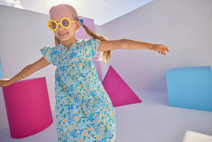 BISBY Positano Dress- Frangipani Blue
