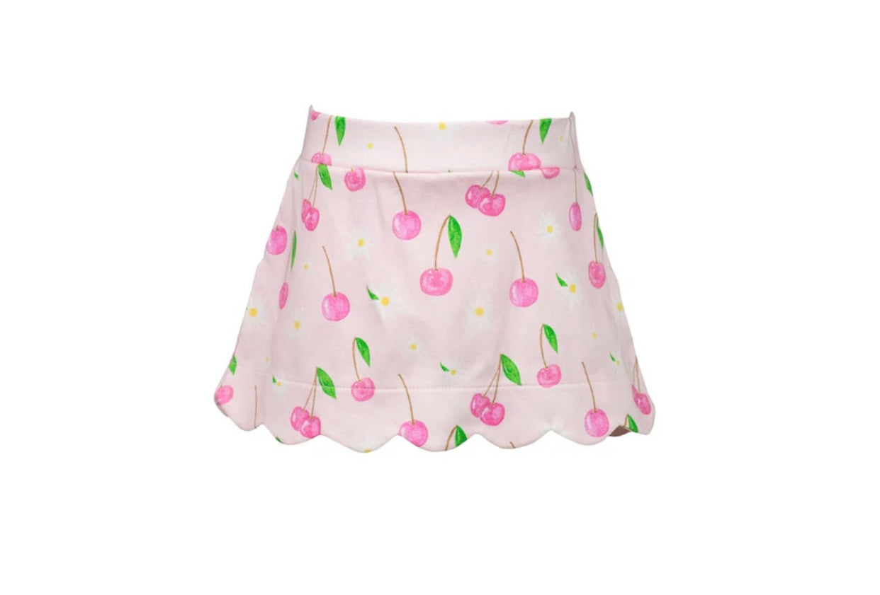 The Proper Peony Cherry Blooms Skort