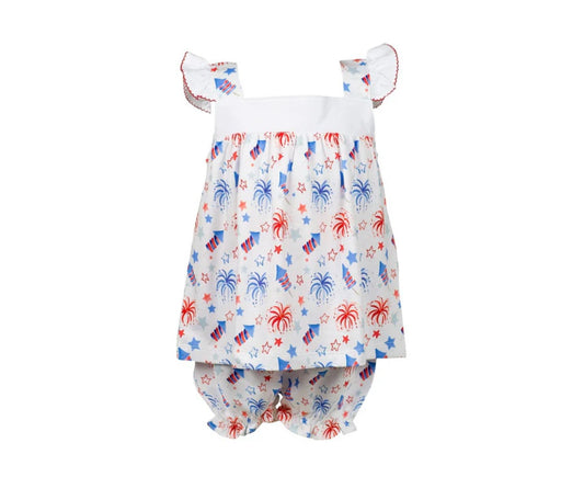 The Proper Peony Patriotic Bloomer Set