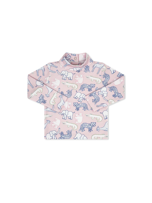 Lullaby Set Tiny Tot Turtleneck- They All Asked for You Pink