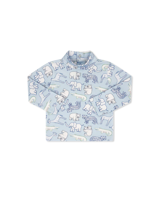 Lullaby Set Tiny Tot Turtleneck- They All Asked for You Blue