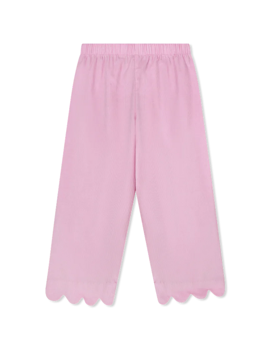 Lullaby Set Samantha Scallop Pant- High Point Pink