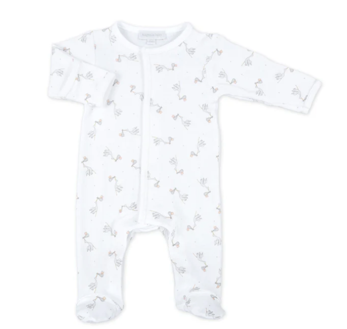 Magnolia Baby Worth the Wait Printed Footie - Grey