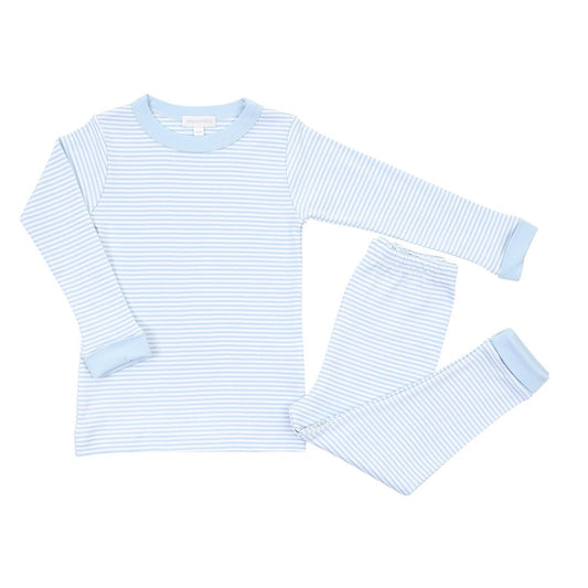 Magnolia Baby Essentials Stripe pajamas- blue